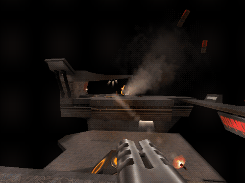 Quake III Arena compiled by PRISM: bots on The Longest Yard, in this browser tab