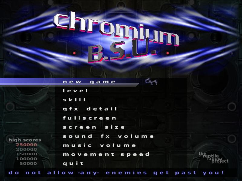 Chromium B.S.U., as PRISM draws it