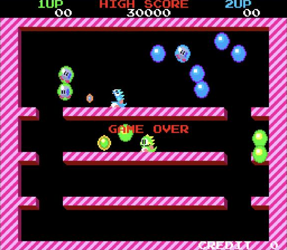 Bubble Bobble, as PRISM draws it